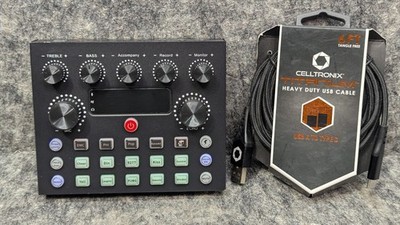 Multi-function V8S Sound Card W/Rich Sound Effect Live Broadcast Audio Equipment