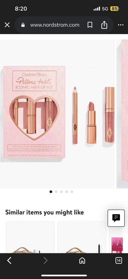 NIB Tilbury Pillow Talk Iconic Mini Lip Kit DISCONTINUED Matte Lipstick - Image 3 of 4