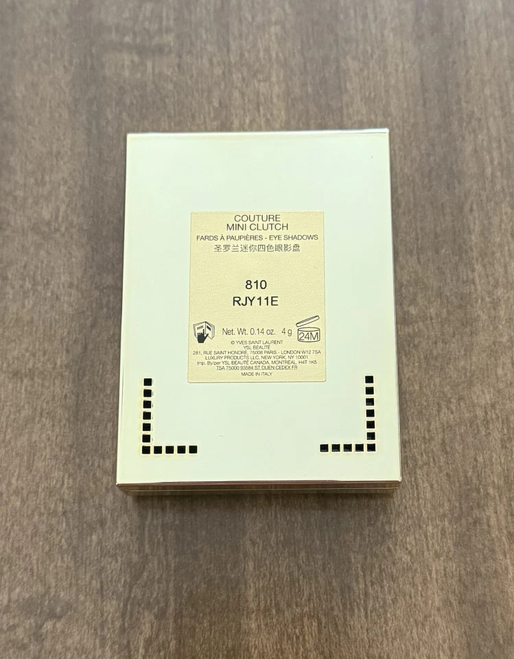 Mini clutch Yves Saint Laurent Couture 810 SOBRE NARANJA - Nuevo con caja REGALO GRATIS Foto 3 de 4