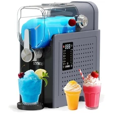 Frozen Drink & Soft Serve Machine with LED Display – 12-Hour Timer Feature