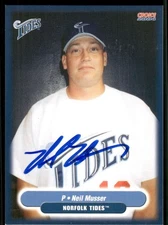 2004 Norfolk Tides NEAL MUSSER Signed Card autograph auto METS ROYALS
