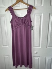 ATHLETA Leighani Twist Mini Dress, Purple Modal Sleeveless Size LT NWT