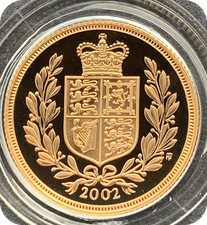 2002 Royal Mint Proof Full Gold Sovereign