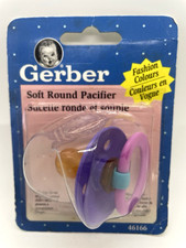 Gerber Soft Round Pacifier Multicolor VTG Vintage 1996 New