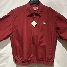 Vintage NWT Pioneer Seed Logo Mens Sz M Red Windbreaker Jkt ROCKABILLY FARMER