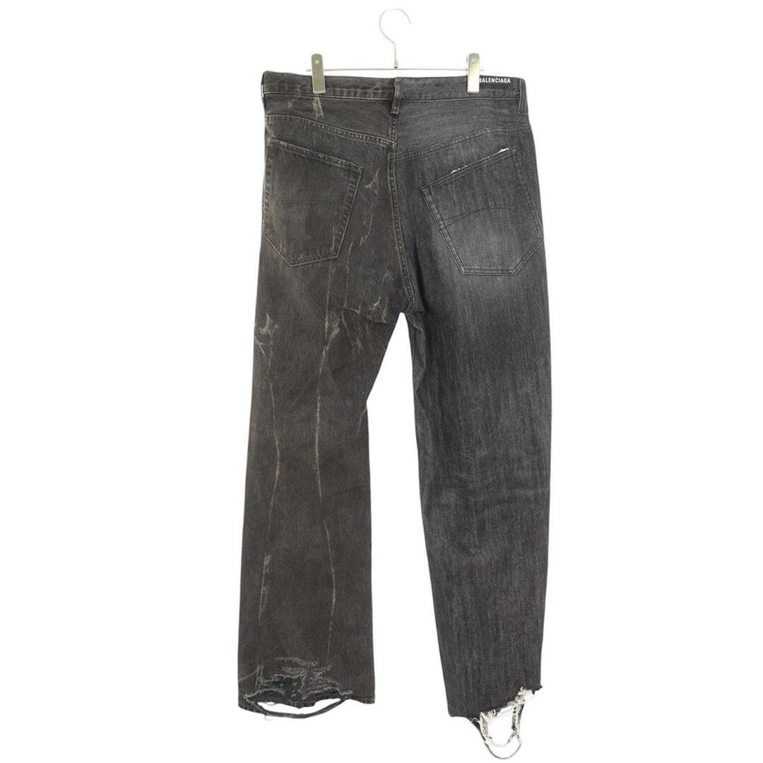Balenciaga 793766 TQW77 Fifty-fifty Distressed Denim Pants Men's M Used 355e0eb7 thumbnail 3