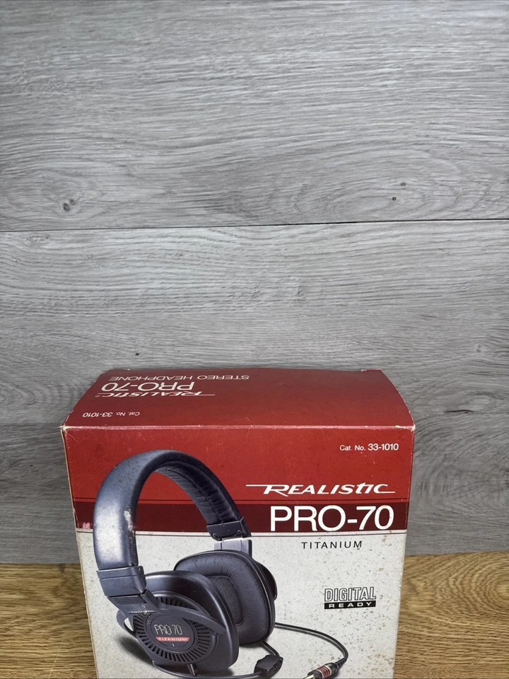 Auriculares Vintage Realistic pro-70 Titanium Auriculares Top-the-line Foto 2 de 4