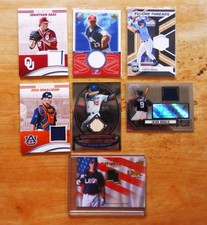 2000'S MLB 7  AUTHENTIC GAME USED AND OR AUTOGRAPHED CARDS IN MINT CONDITION
