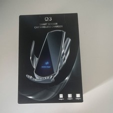 Smart Sensor Car Wireless Charger, Dashboard Mount, Wireless Charging, Black
