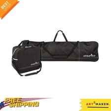 Versatile Snowboarding Gear Transport Bag Set - Black Snowboard  Boot Holders