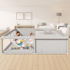 Baby Playpen 79 x79 Extra Large for Indoors  Outdoors with Zipper Gates 79x79