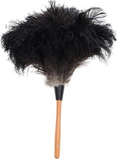 Premium Genuine Ostrich Feather Duster 14" Handheld Reusable Cleaning Tool