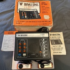 Binatone TV Master 4 Plus 2 Electronic Game 01-4869 video game. Untested 