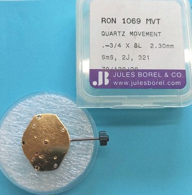 NOS Ronda 1069 Swiss 6 Jewel Small Second Movement. Sets,Runs, Keeping Time 24Hr