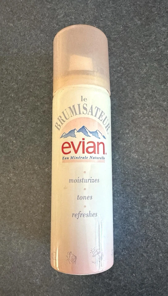 Spray facial Evian Le Brumisateur de colección 50 ml 1,7 oz nuevo en caja niebla de agua mineral Francia Foto 2 de 3