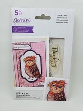 CSD3 Crafters Companion You're A Hoot Owl stamp and die 5pc set New