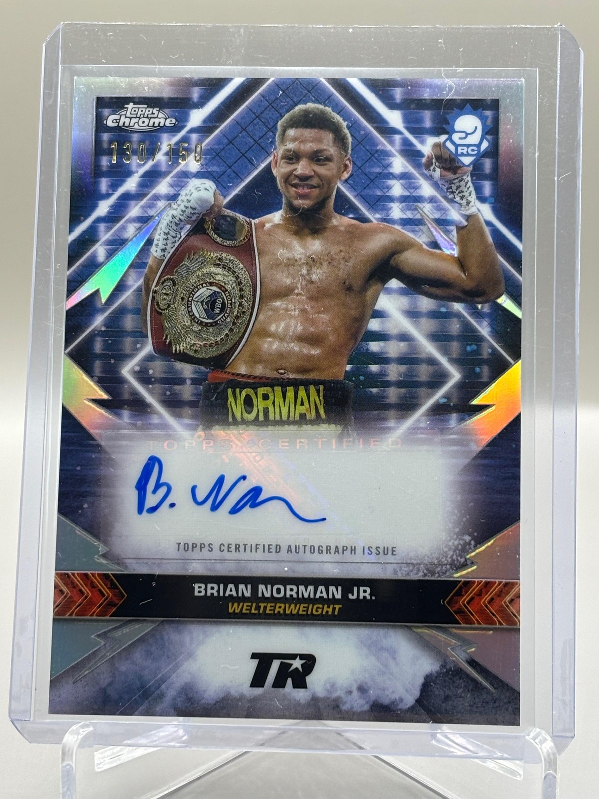 Brian Norman Jr. 2024 Topps Chrome Boxing Championship Autographs /150