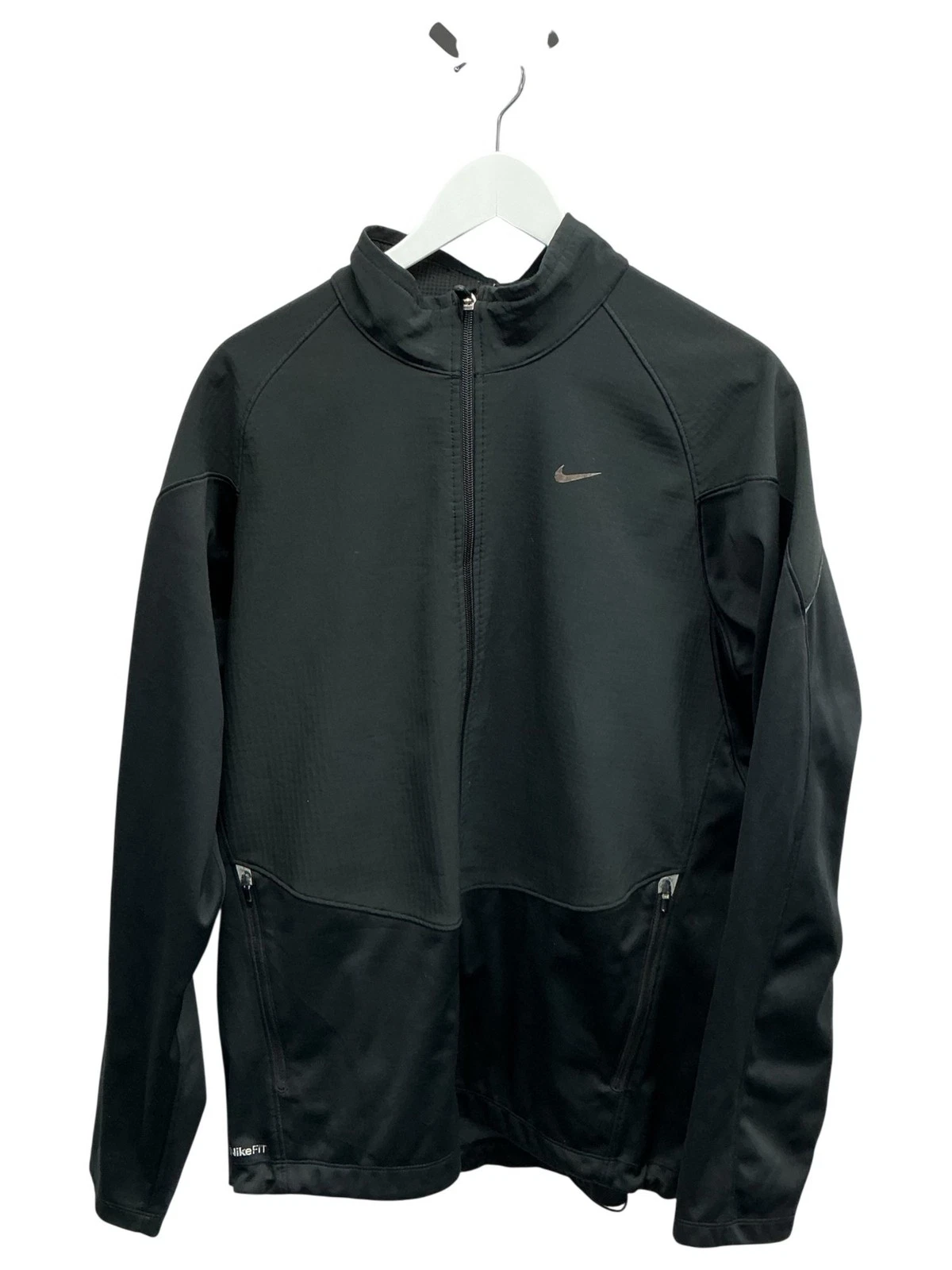Nike Dri-FIT Storm Black Activewear Jacket Zip Front Large - Performance