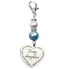 Something Blue Charm Gift for Bride,Blue Bridal Bouquet Garter Charm,Bridal Mom