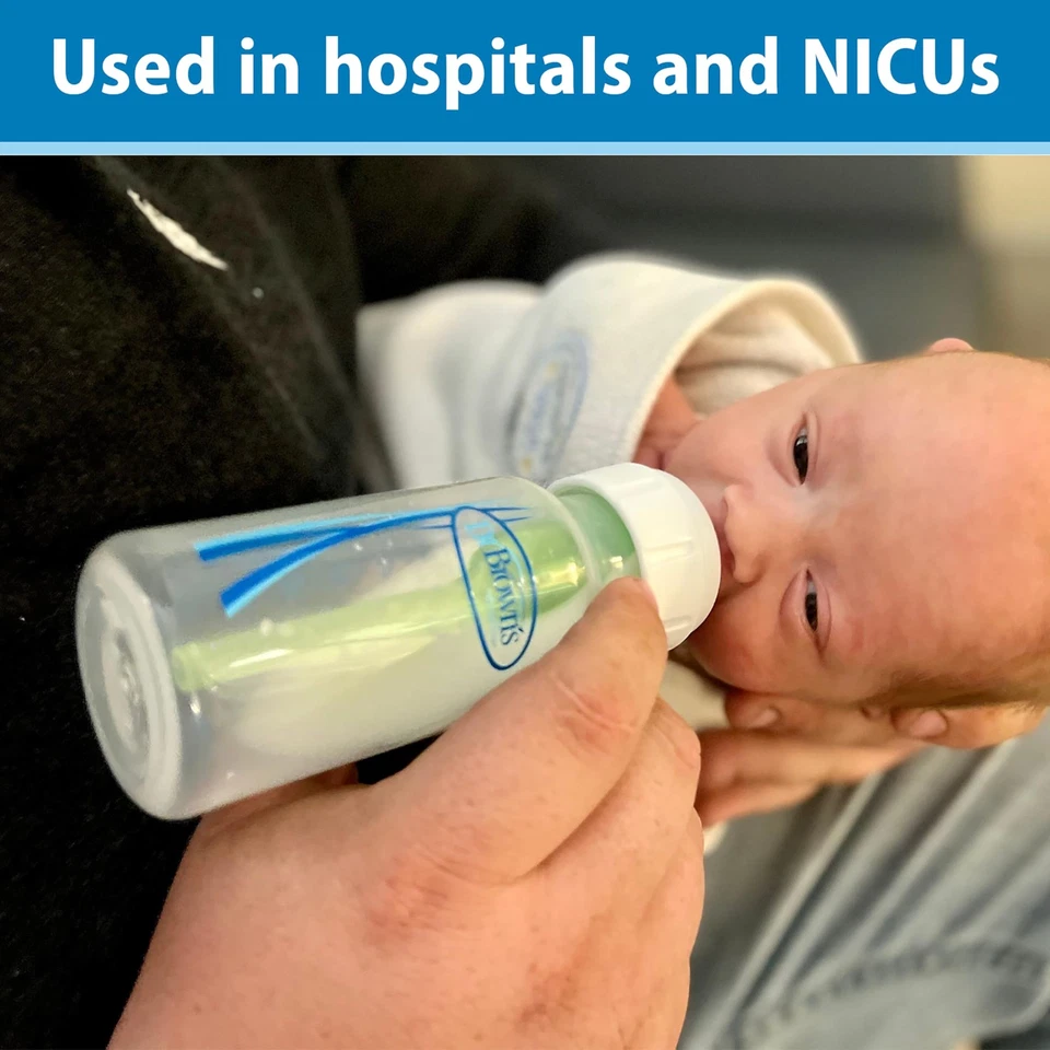 Pezón estrecho para biberón Dr. Browns nivel T, caudal más lento para bebés, Foto 3 de 4