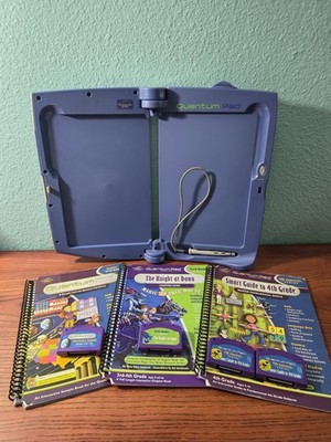 Leapfrog Quantum Leap Pad Learning System  With 3 Books & 3 Games TESTED
