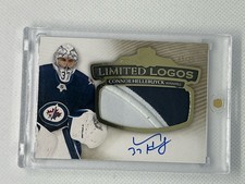 2023-24 The Cup Limited Logos Connor Hellebuyck Patch Auto /25 JETS