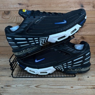 Nike Turnschuhe Herren Gr. UK 13 Air Max Plus TN 3 Schwarz Racer Blau Running Mod Schuhe
