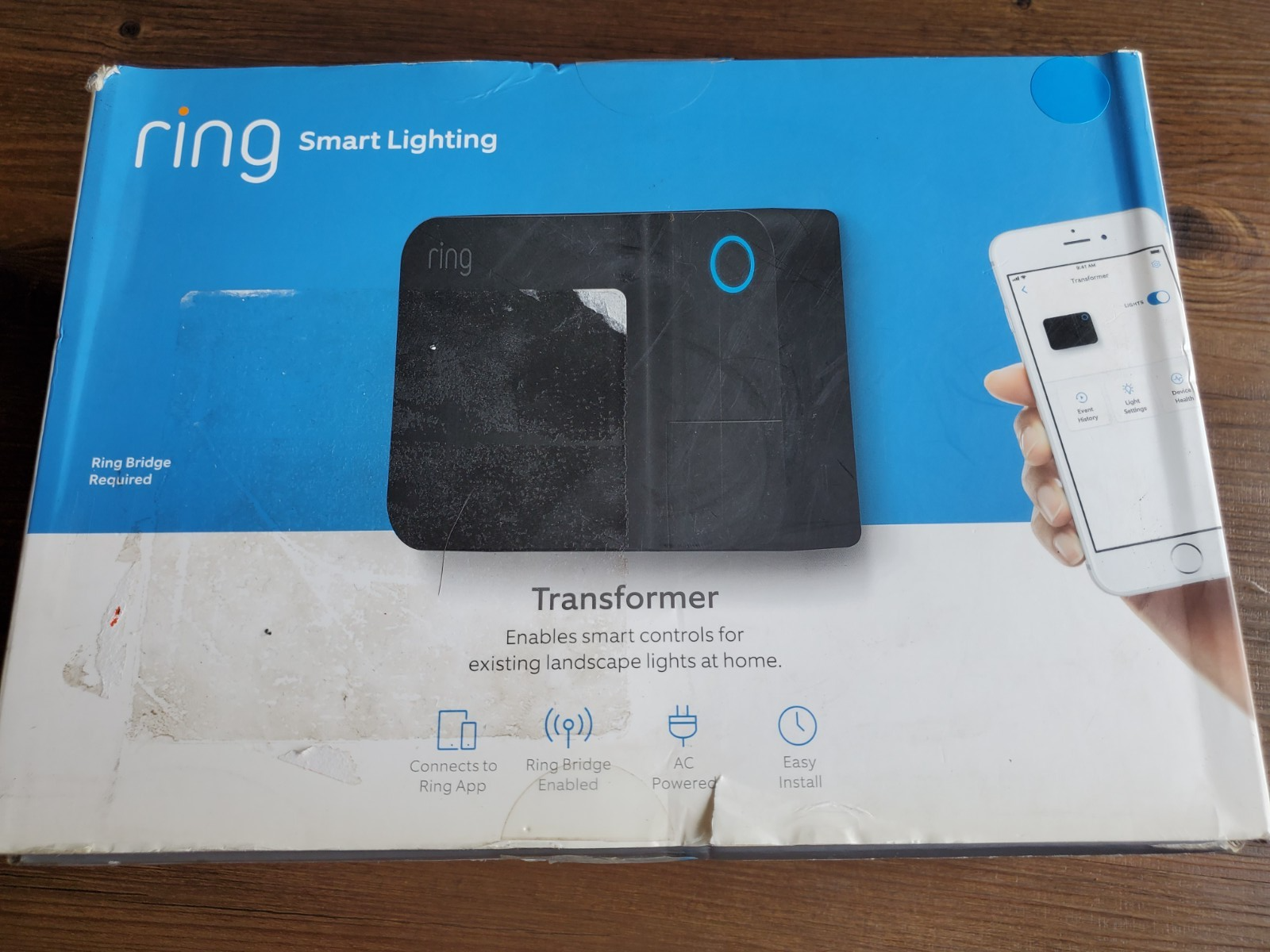 Smart Ring Lighting Transformer in Black – Bridge Required  -image