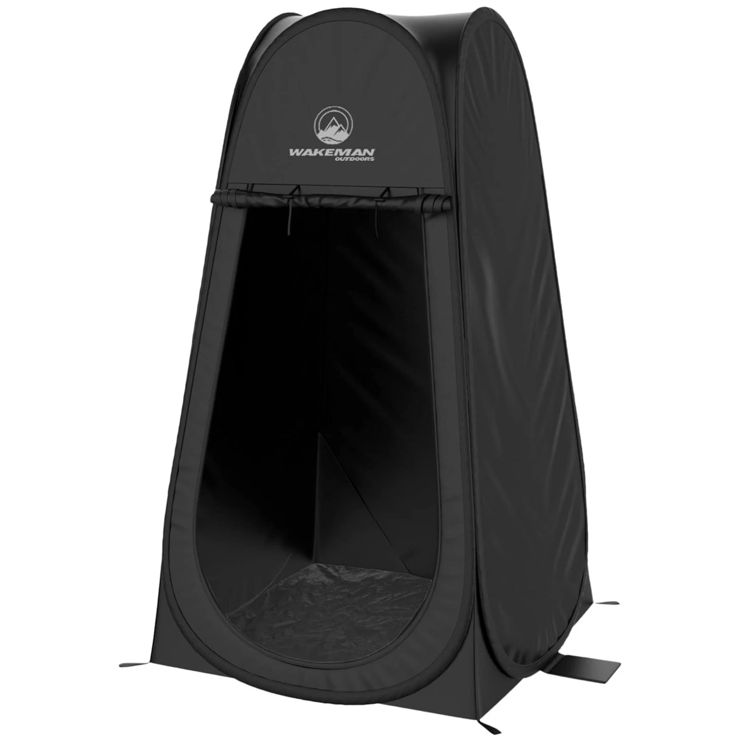 Portable Black Shower Tent 3.3x3.3ft - Easy Pop Up with Waterproof Protection