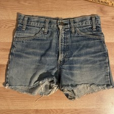 Vintage 70s Levi's Orange Tab Booty Cut Off Dixie Jean Shorts Size 29 USA