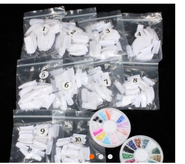 Nail Manicure/Pedicure 42 Acrylic Powder Brush Clipper Nail Design Set - Image 4 of 4