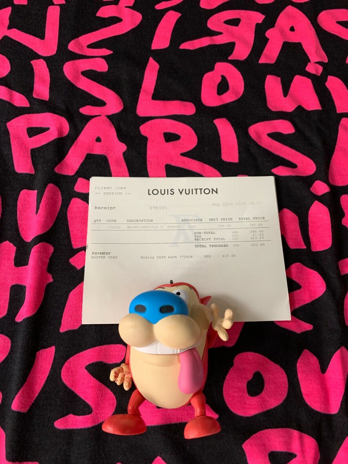 Louis Vuitton Stephen Sprouse Hot Pink Graffiti T-Short Fuchsia 5lv615
