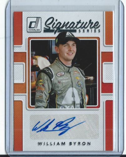 2018 Panini Racing Nascar Signature Series Auto William Byron #SS-WB - Picture 1 of 1