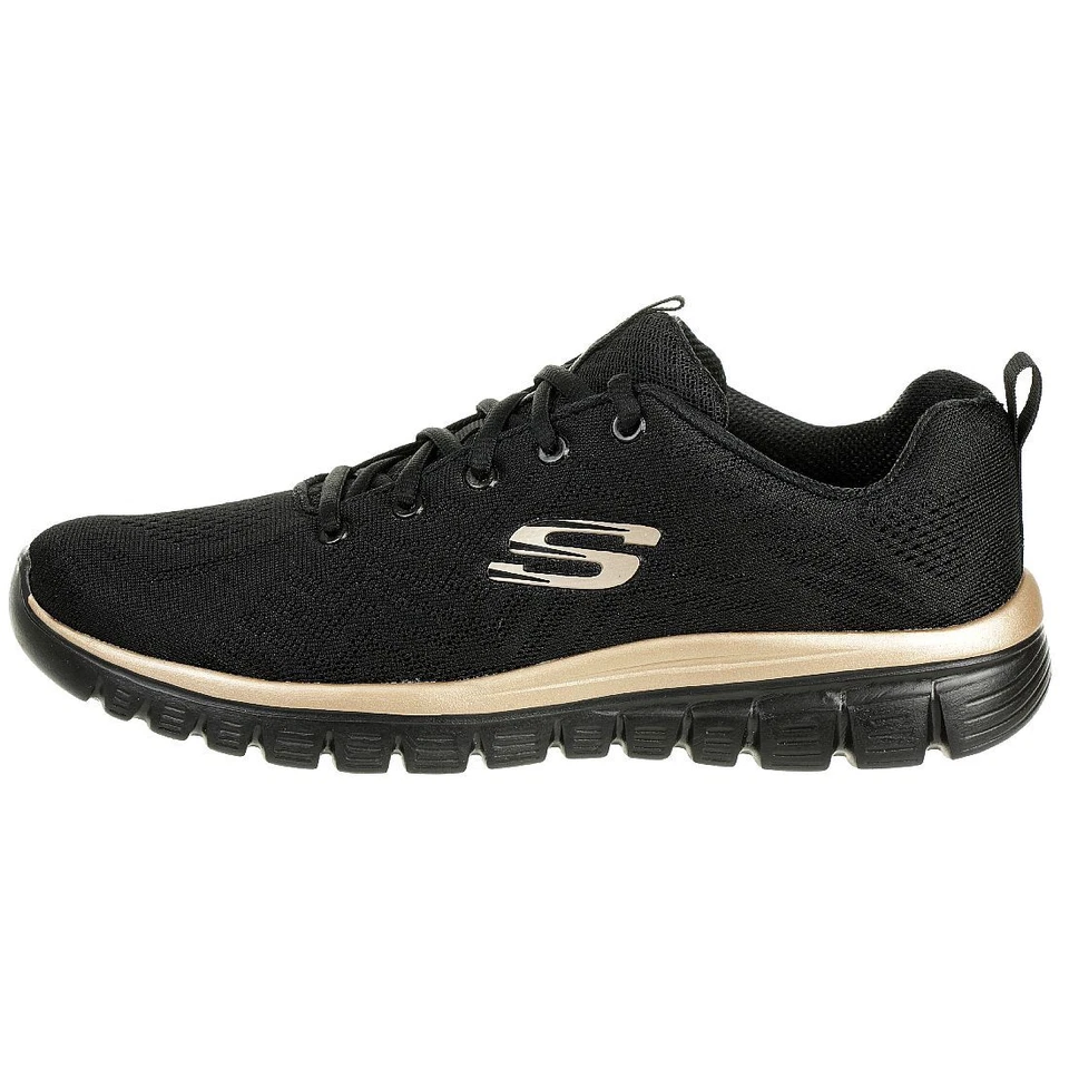 Skechers Sport Femmes GRACEFUL GET CONNECTED Baskets Noires - Photo 4/4