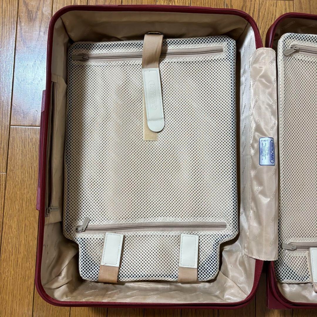 Rimowa Salsa Deluxe 32L Red 2-Wheel Suitcase Carry Case Rimowa Salsa Deluxe 32L Red 2-Wheel Suitcase Carry Case
