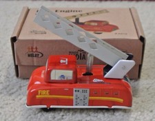 Welby Tin Treasures Tin Friction Fire Engine Press N Go Toy NMNT in Box A012