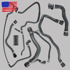Radiator Coolant Water Hose Pipe Kit (7 Hoses) Fit for BMW 550i 650i 2006-2010