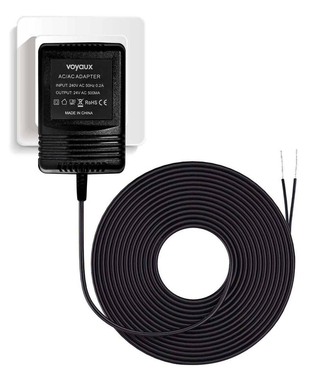 Voyaux 24V Power Supply Adapter Ring Doorbell Skybell Wifi Doorbell