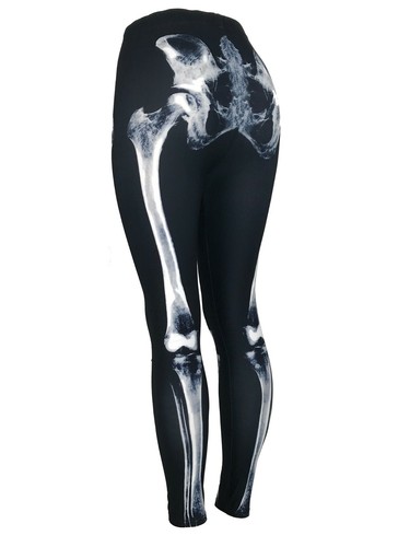 X-Ray Skeleton Legs Bones Black \u0026 White 