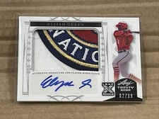 2022 Leaf Trinity XRC Jumbo Patch Silver Foil RC Auto Elijah Green /99 Nationals