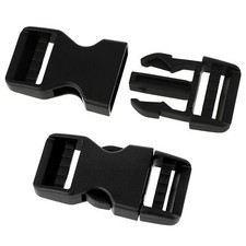 Plastic Buckle Clips for 1 Inch Straps, 2 Pack 1" Quick Side Release Buckles