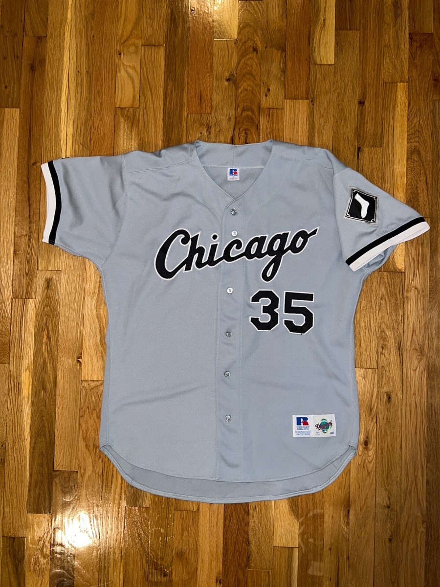 FRANK THOMAS Russell Athletic CHICAGO WHITE SOX Authentic Grey