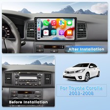 For TOYOTA COROLLA 2003-2008 Carplay 32G Android 12 Car Stereo Radio GPS Navi FM