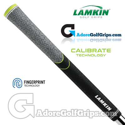 Lamkin ST+2 Hybrid Cord Calibrate Midsize Griffe - Schwarz / Grau / Limettengrün x 3