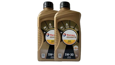 Total Quartz Ineo Longlife 5W 30 Huile Moteur 2x1 L VW 50400 + 50700 - Photo 1/3