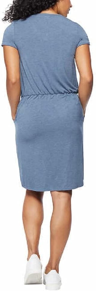 32 Degrees Cool Women's Short Sleeve Dress - Comfy Elastic Waist With Pockets
