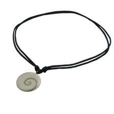 1 Regolabile Collana con Ciondolo Guscio Shivas Occhio Madreperla da Surfista