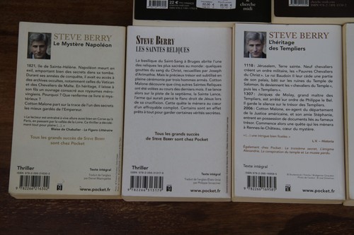 STEVE BERRY - LOT DE 9 LIVRES - LE CHERCHE MIDI/POCKET - De 2010 à 2021 - TBE - Foto 8 di 9