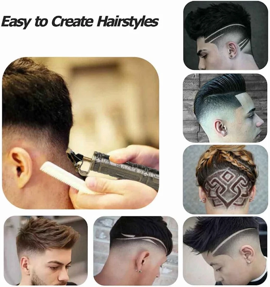 Vintage T9 Cordless Hair Clippers for Men – Electric Beard Trimmer Set, 2 Pack - Image 3 of 4