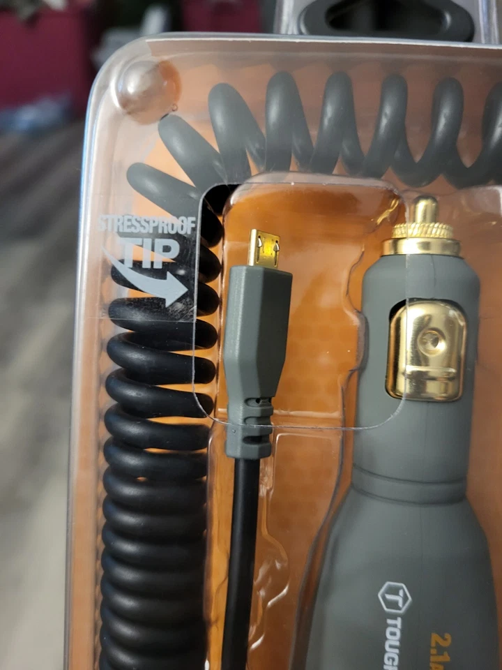 Tough Tested Pro+ Charger Micro USB 12ft Cord Car Truck Charger,Android, New  - Image 4 of 4